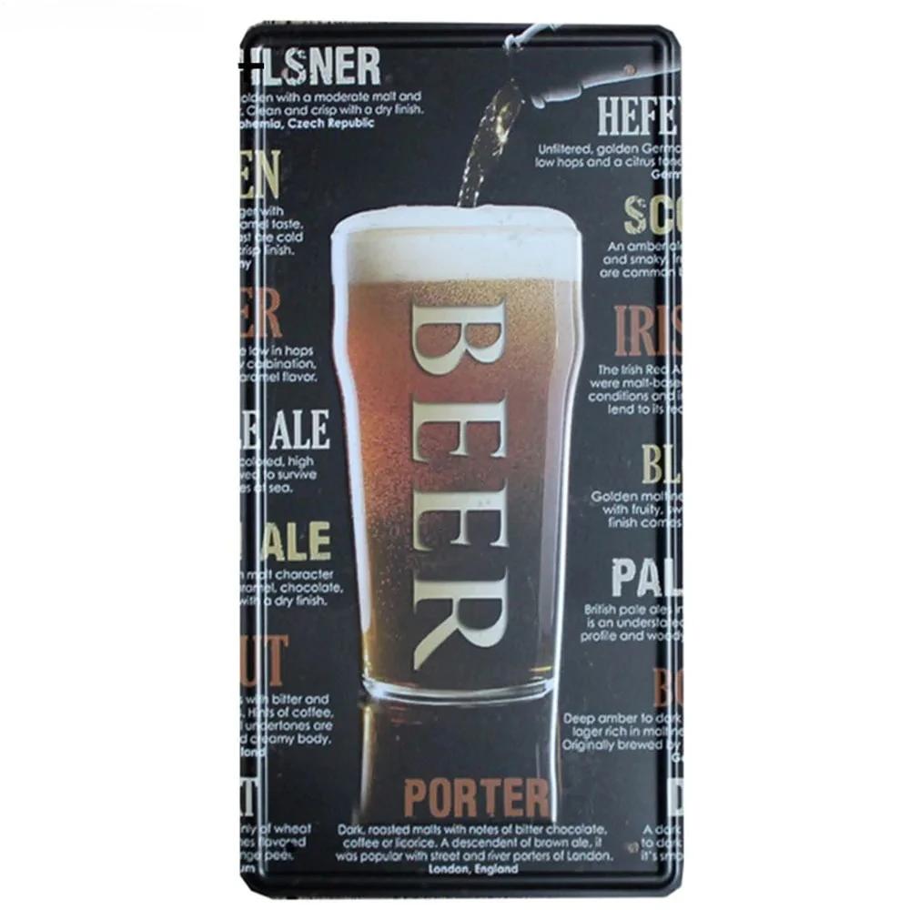 Welcome Beer Zone Metal Tin Signs Cold Beer Posters Front Door Club Bar Pub Cafe Wall Decors Retro Metal Signs