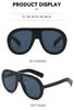 New Women's Large Frame European American Sunglasses - Trendy Goggle Style Fashion with High-End Feel