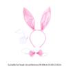 Plush Rabbit Ear Shape Headband Bowtie and Tail Set Carnival Costume Supplies