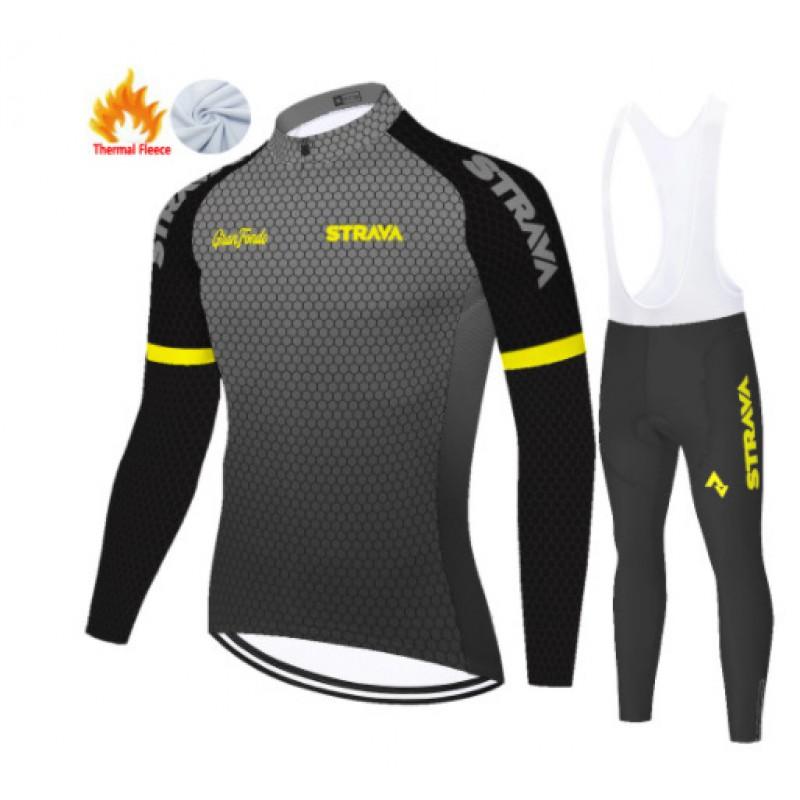 Winter Cycling Jersey Long Sleeve Thermal Windproof Bike Apparel Men Women Road