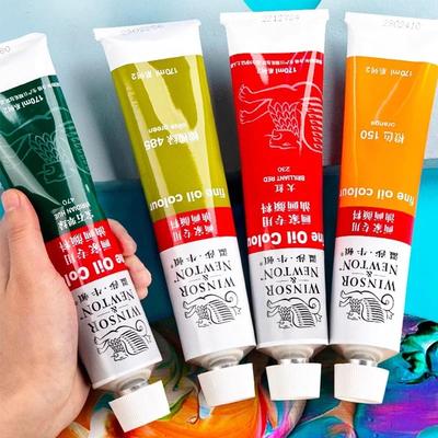 170ml Large Tubes Oil Paint Non-Toxic Excellent Tinting Strength Winsor & Newton Oil Painting Pigments for DIY Art Supplies