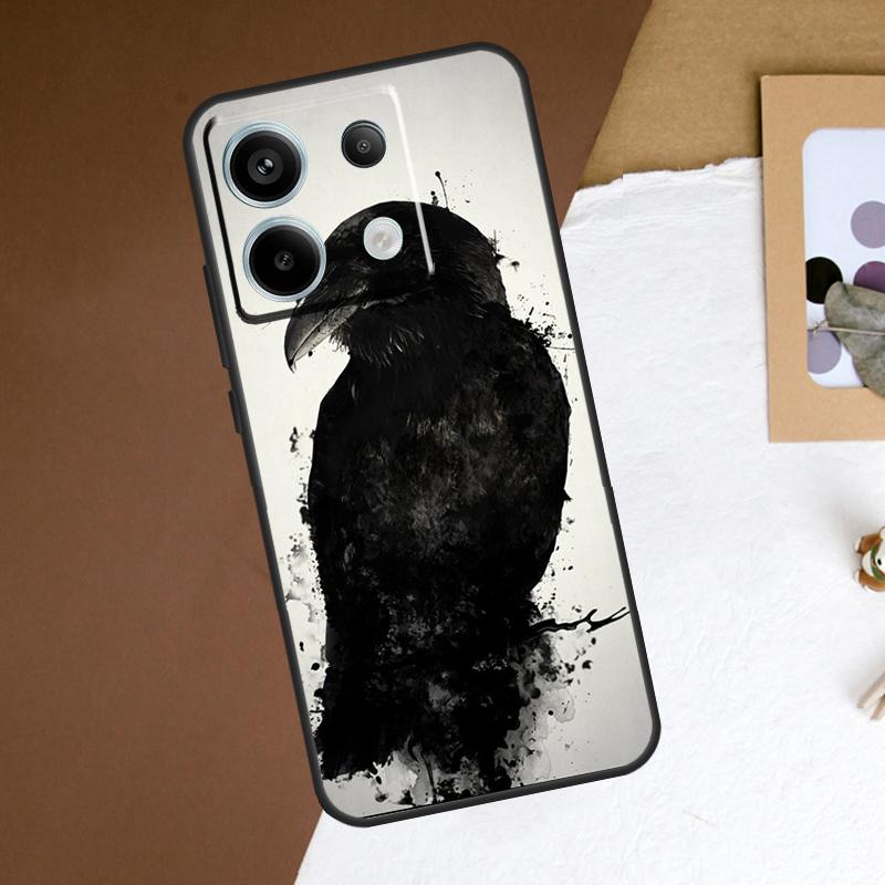 Raven Crow Skull pattern Case For Redmi Note 11 12 13 Pro Plus 9 10 10S 11S 12S Redmi 12 9C 10C 12C 13C Back Cover