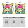 Saiki Kusuo Anime Full  Set Premium  Square Pillow Case Polyester Cushions for Sofa   Casual Pillowcase