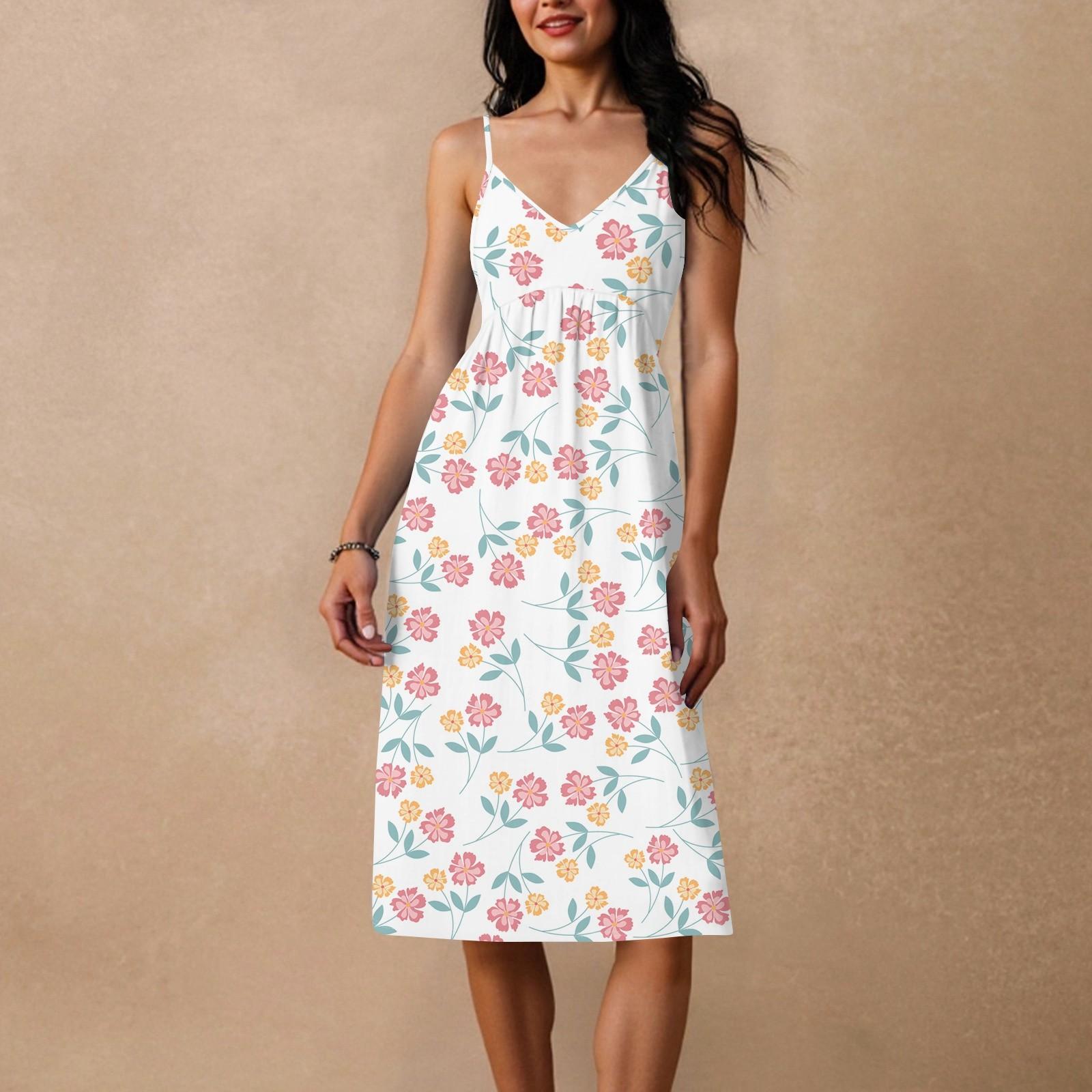 

Женское свободное повседневное пляжное праздничное платье-сарафан на тонких бретельках с открытой спиной и бантом XXL розовый