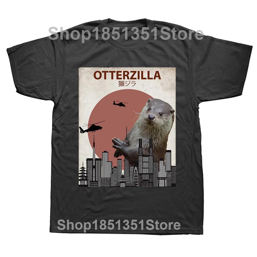 

Funny Otter Space Classic T Shirts Summer Style Graphic Cotton Streetwear Short Sleeve Animal Lover Gifts Tshirt Mens Clothing S