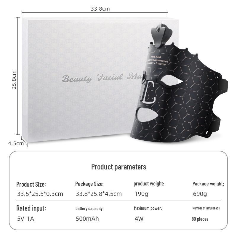 Siebenfarbige LED-Photon-Gesichtsverjüngungsmaske - Für den Heimgebrauch
