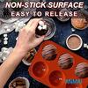 Anmai Half Sphere 6 Cavity Silicone Mold Baking Mold Hemisphere Cake Mold Chocolate Mold Jelly Mold Mousse Cupola Mold 19 X 13 X 2.8 Cm