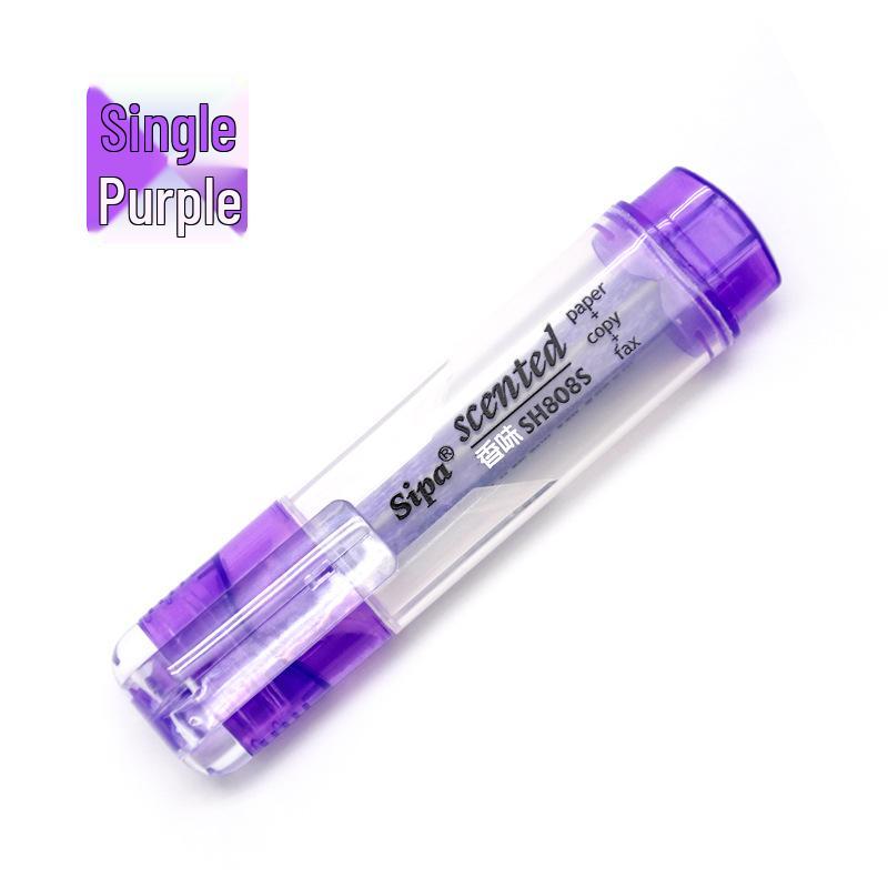 Surligneurs parfumés aux fruits de style coréen, 7 couleurs, pointe biseautée pour surligner et marquer pour étudiants