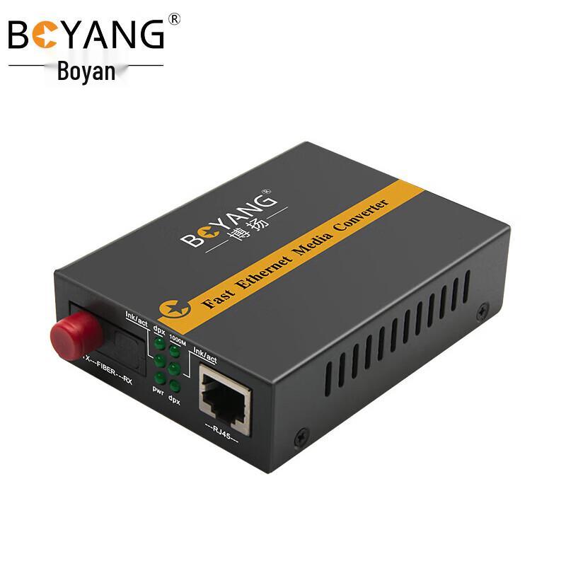 Boyang Carrier-Grade Gigabit Single-Mode Single-Fiber Optic Transceiver 80km