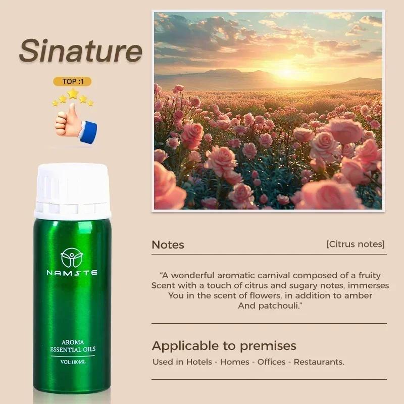 NAMSTE Floral Essential Oil Aroma Diffuser Room Air Freshener Aromatic Oil Premium Hot Selling 500ML Fragrant Oils Home Hotel 100ML