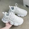 Pull Back Women's Shoes Sneakers 2024 Autumn New Chinese Leather Thick-soled Small Man Tall Daddy Shoes