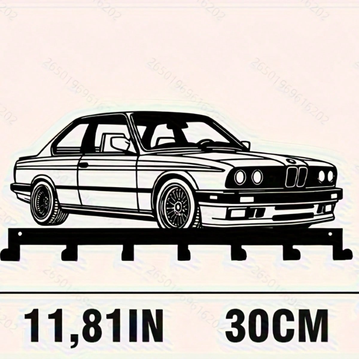 

Metal Key Hanger 7 Hook Wall Mount Rustproof Durable Storage Organizer for Keys Towels Kitchen Entryway Bathroom