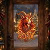 2027 Jaar van de Schaap Zodiac Muurstickers Verwijderbaar Festival Glas Raam Decor Kunst Behang Voor Woonkamer Huisdecoratie