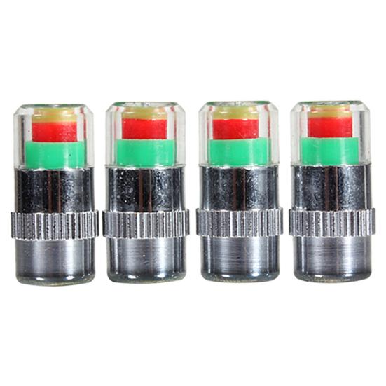 4Pcs Pressure Alert Light Weight Anti-corrosion Fine Workmanship Tire Pressure Indicator for Vehicle