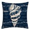 Home Decor Seashells & Starfish Nautical Style Pillow Covers Pattern Cushion Cover Suitable for Sofa Bedroom Car Pillow Cover