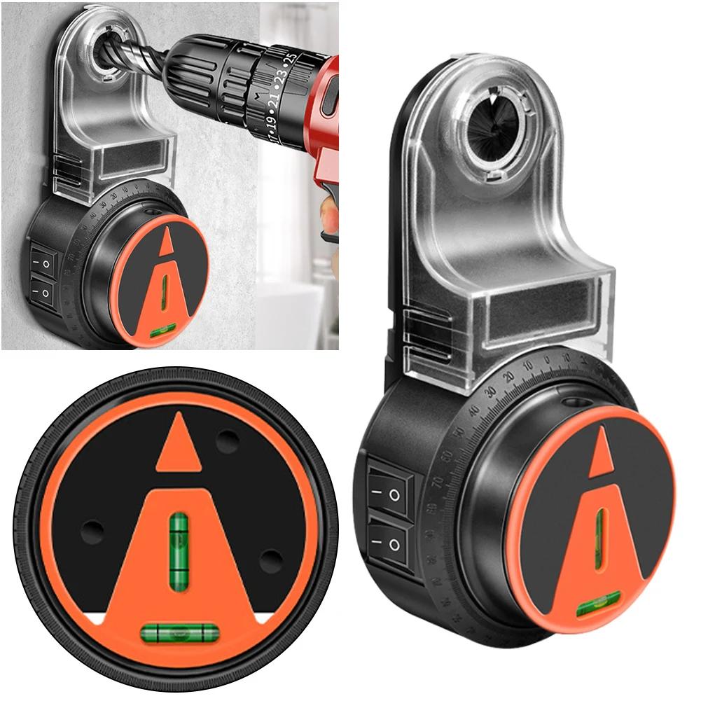 2 v 1 Nástěnný elektrický sběrač prachu při vrtání Sání Vysavač s 360° laserovou vodováhou Sběrač prachu pro elektrické kladivo