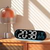 Large LED Wall Clock with Remote Control and Count Down Function 2 Alarms Temperature for Students and Professional