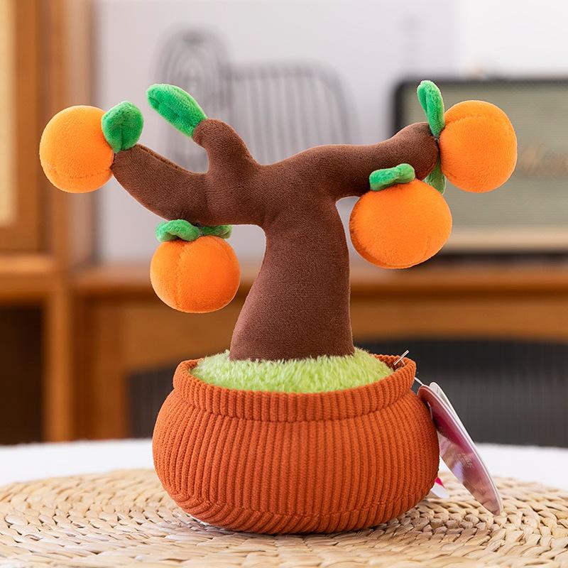 New Creative Tulip Potted Plush Toy Doll Machine Birthday Cake Doll Home Ornament