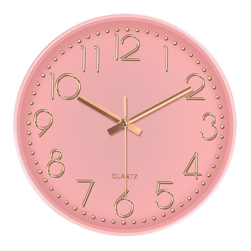 16 Inches 40 Cm Fashionable Living Room Home Bedroom Clock Silent Fresh Wall Clock Light Luxury Personality Nordic