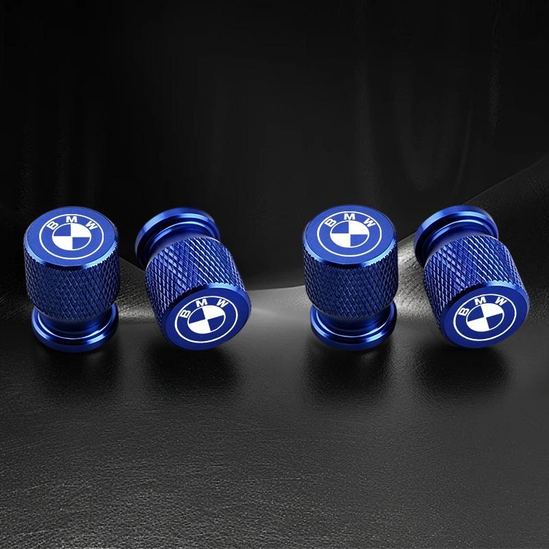 4Pcs Aluminum Car Wheel Tire Valve Caps Tyre Rim Stem Covers Airdust Waterproof For BMW M Performance Logo 1 3 5 Series X1 X3 X5 gjvc84