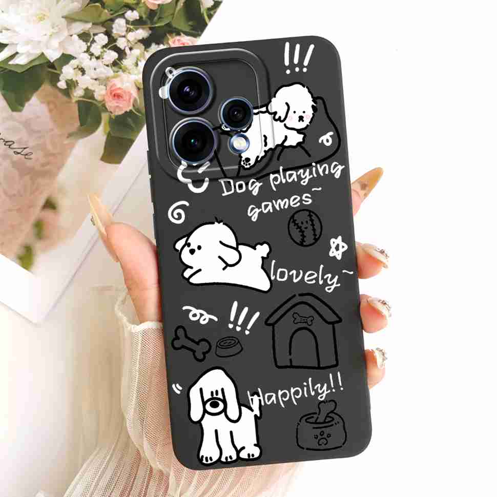 For Oppo Reno15 5G Case CPH2825 ilicone Back Cover For Oppo Reno 15C Reno15c 5G Cute Panda Cartoon Phone Cases Shockproof