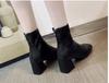 Short Boots Back Zip Short Boots Knee High Boots Platform Boots Sock Boots Genuine Leather Long Boots Waterproof Black Shearling Heel Thigh High Boots