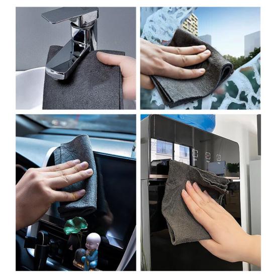 Yousheng 1/3/5Pcs Thickened Microfiber Cleaning Cloth Washable Odorless Stain-resistant Cleaning Rags Cleaning Application