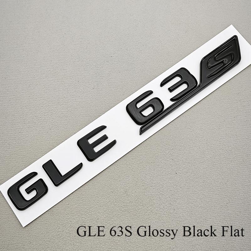 

3D ABS Car Trunk Letters Emblem Badge GLE 63 GLE63S For W166 W167 Auto Rear Decal Sticker Gloss Black Chrome Accessories