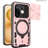 Slide Lens Armor Funda for Vivo X200 FE 5G Case for Vivo S30 Pro Mini 5G Case Magnetic Ring Stand Holder Cover Shockproof Capa