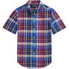 Polo Casual Checkered Button Short Sleeve Shirt Kids Shirts 323934866-004