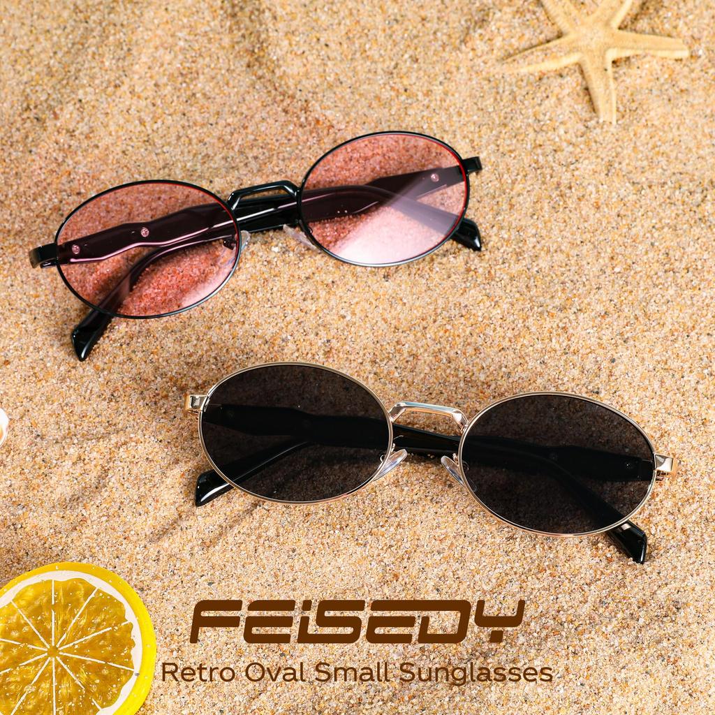 Feisedy Sports Sunglasses with UV400 Fashionable Retro Perfect for and Cycling Women's Protection, Design, Running, Driving, Fishing, (B4170)
