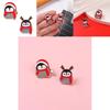 Cute Chubby Christmas Penguin Brooch Adorable Metal Badge For Sweater Accessories