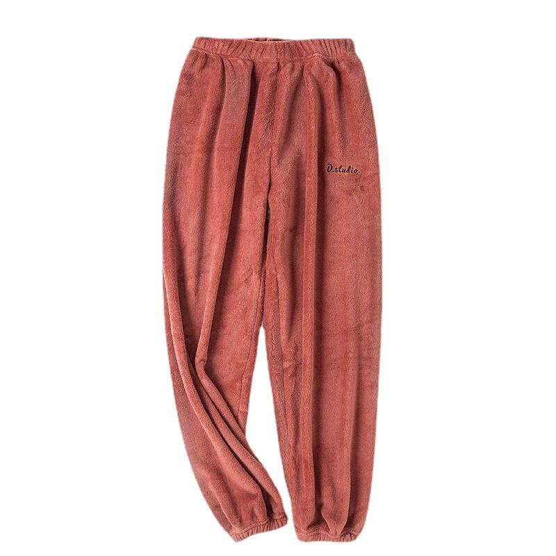 Warm Fairy Warm Pants Coral Fleece Home Fur Thick Casual Loose Outer Wear Winter Sleepwear Girl