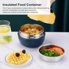Haofy Boxes, 0.8L Stainless Steel Thermal Lunch Box 2 Layer Insulated Lunch Containers Vacuum Insulated Food Jar
