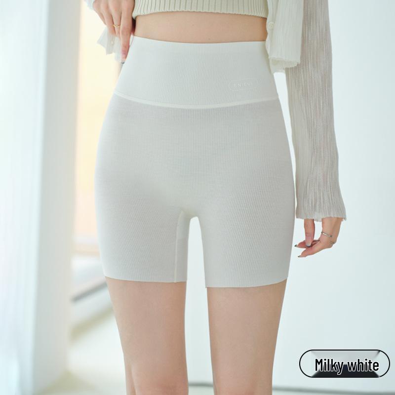Women s Seamless Anti-Exposure Safety Shorts - Nude Feel, Comfortable, Skin-Friendly, High Elasticity, Close-Fitting, Micro-Pressure, 3/4 Length. Large