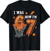 Ich war 6 Jetzt bin ich 7 Geburtstag Basketball Lustig 6 7 Meme T-Shirt