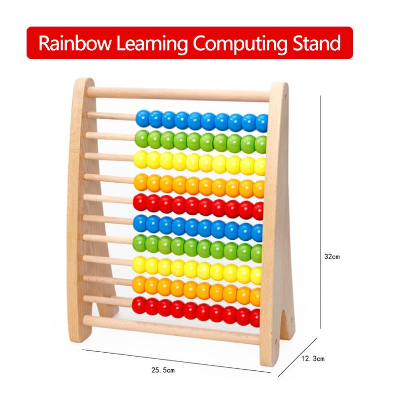 

Радуга Обучение Компьютерные Строительные Блоки Детские Счеты Бусины Бусины Вокруг Бусин Игрушки для Раннего Образования Подарки P546