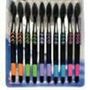 Small Moon Soft Bamboo Charcoal Toothbrush - Universal Family Pack for Adults, Men, and Women