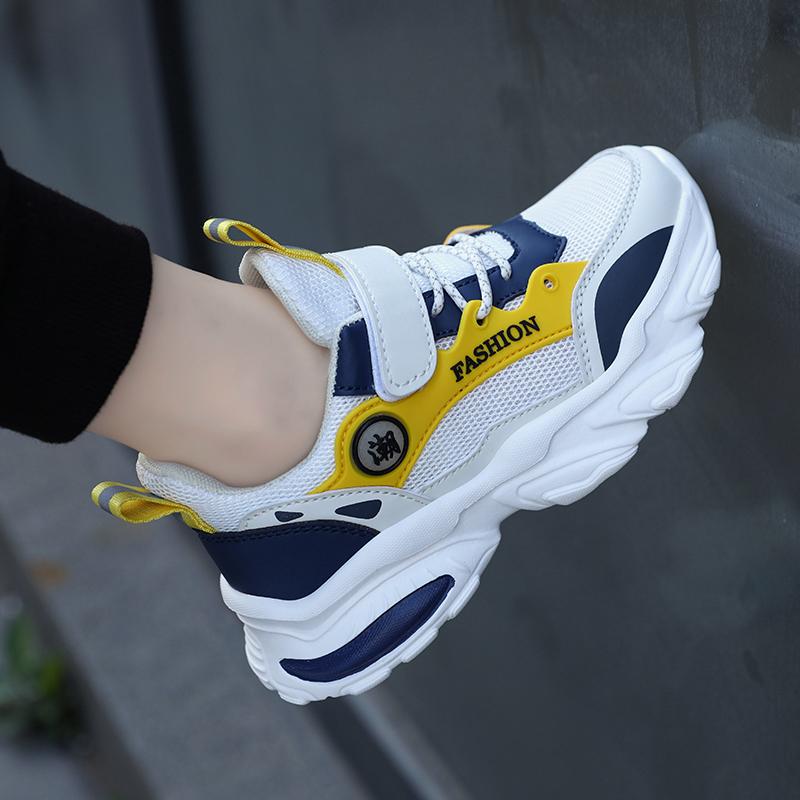 2025 new dad shoes rotating buckle breathable mesh non-slip running shoes middle age tide