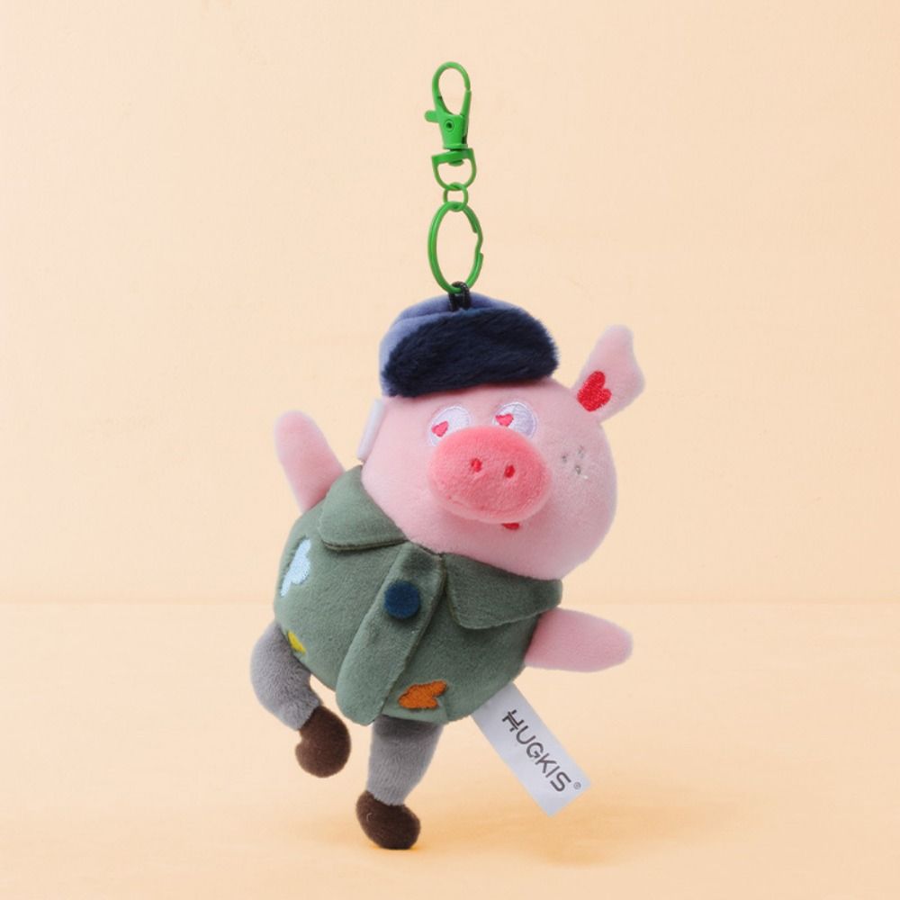 10CM Size Pig Plush Keyring Soft Plush Cartoon Pig Doll Pendant  Birthday Party