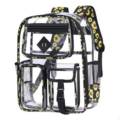 PVC Transparenter Rucksack Wasserabweisend Mode Schultasche für Reise Teenager Outdoor