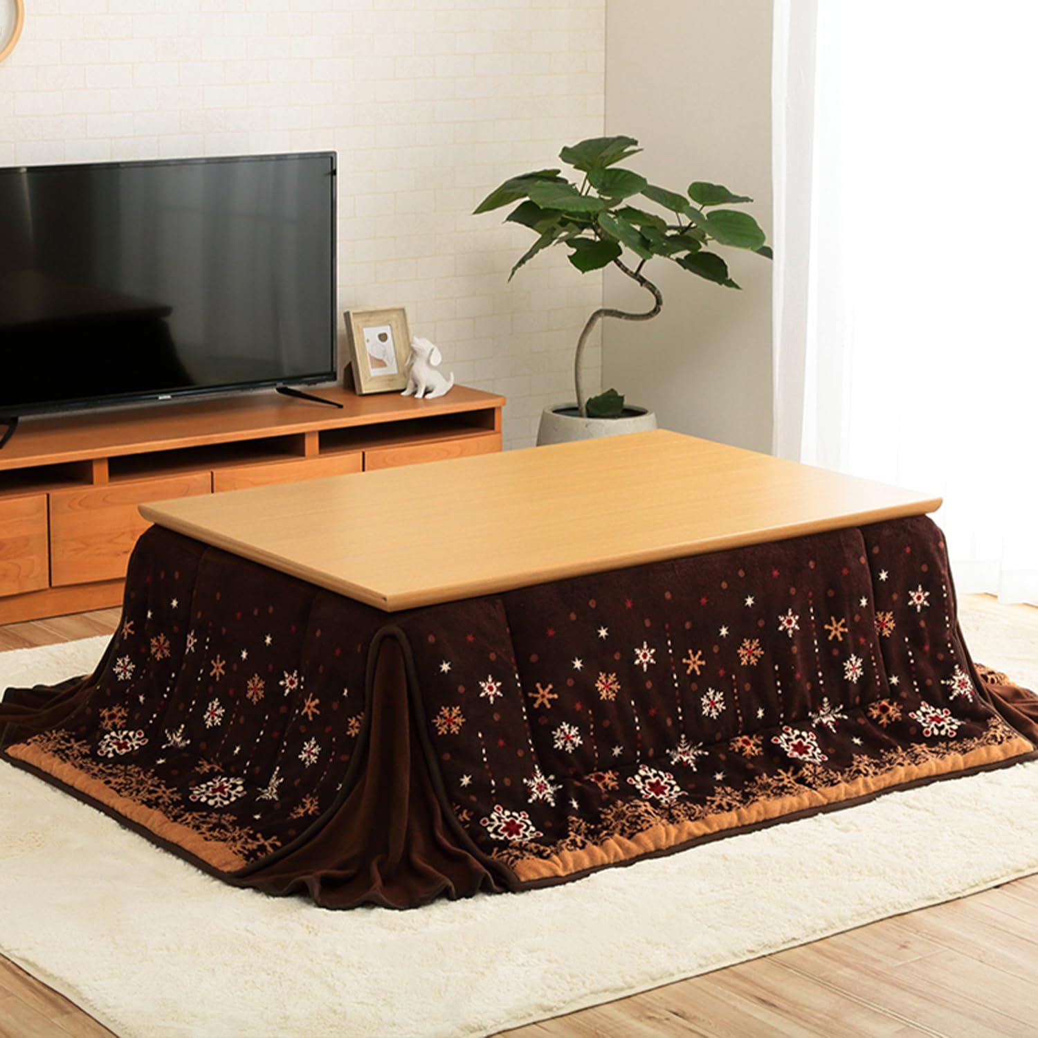 

IKEHIKO Одеяло для котацу, Компактное, Квадратное, Молочно-коричневое, Прибл.. 175 x 175см, Скандинавский стиль, Гладкий, Энергосберегающий, Экономичный #1170280061421