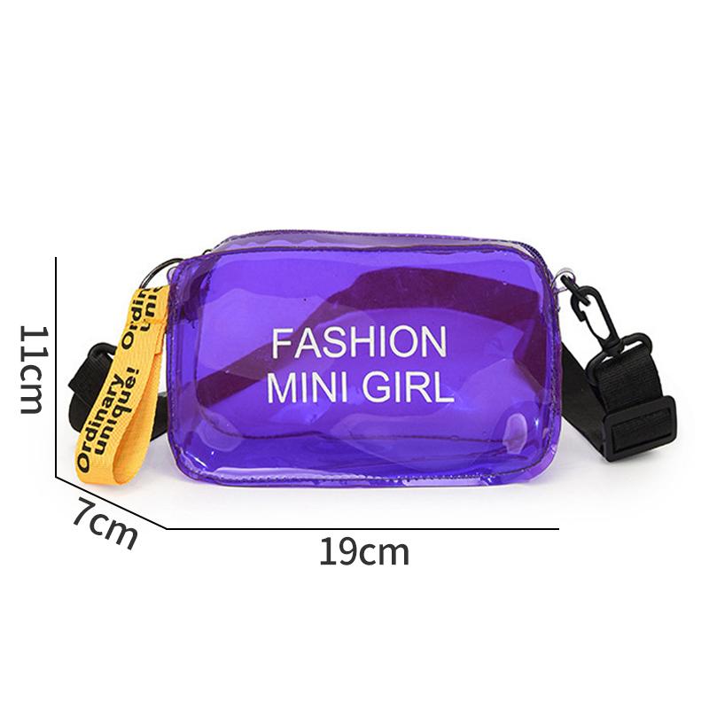 Waterproof Crossbody Bag Clear Storage Bags Outdoor Travel Makeup Bag Cosmetics Pouch The Water-Sprinkling Festival Set