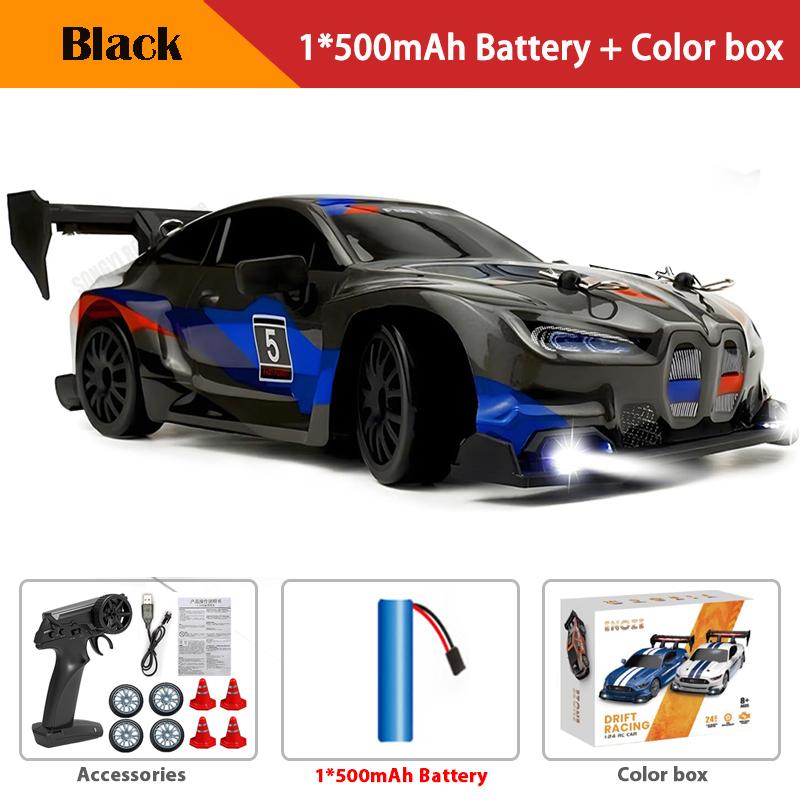 

1:24 RC drift vehicle, Mustang 4WD cars, racing car with remote control, gift, competition racing car, children s toy