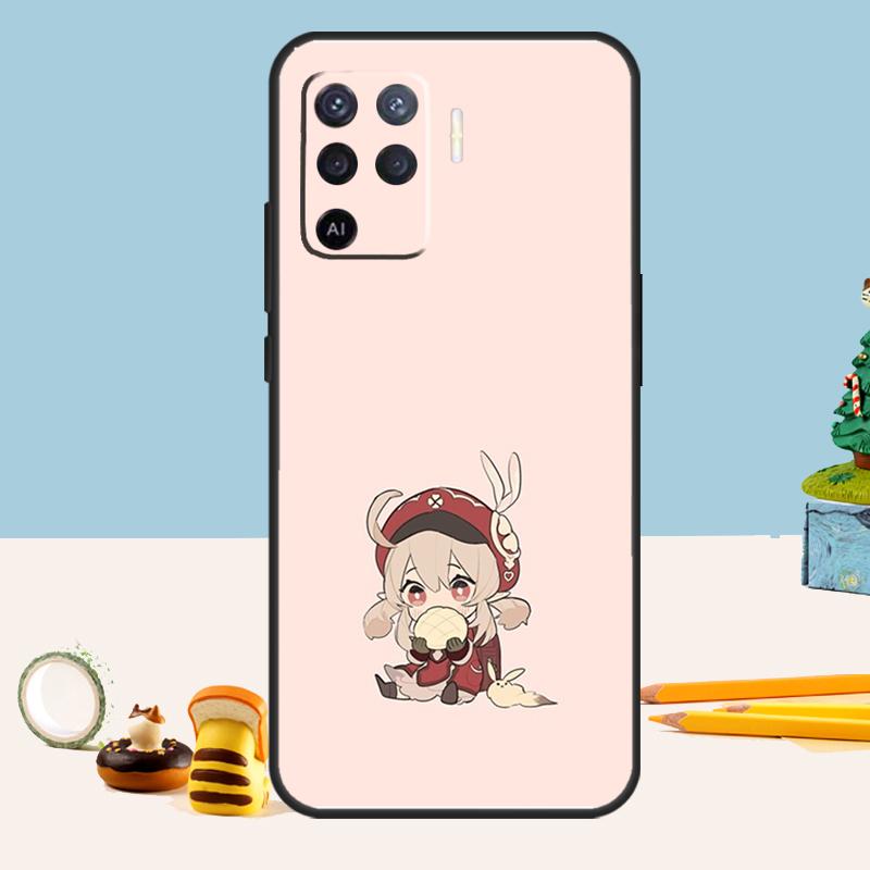 Qiqi Klee Genshin Impact Case For Oppo A76 A96 A16 A17 A57 A60 A40 A80 A18 A38 A58 A78 A98 A15 A54 A74 A94 A6 A5 Pro