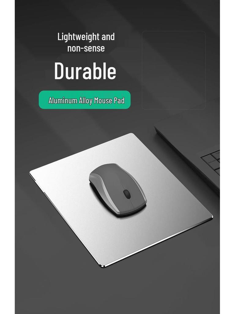 Wodoodporna podkładka pod mysz gamingowa i biurowa ze stopu aluminium - Odporna na zużycie, z możliwością personalizacji logo, gotowa na prezent