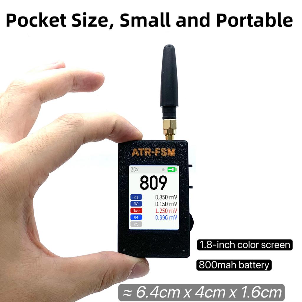 P&N Gain Switchable RF Signal Detector 0.5MHz-5GHz +50dBm~-70dBm with 4 Modes High Sensitivity Fields Intensity Indicator