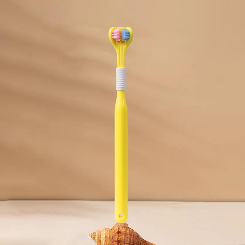 360 Degree Three-sided Soft Bristle Toothbrush Oral Care Safety Toothbrush Teeth Deep Cleaning Portable Travel Dental Oral Care