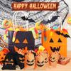 16pcs Pumpkin Burlap Candy Bags Spooky Drawstring Bag Trick or Treat Gifts for Kids Birthday Halloween Party Decoration Supplies