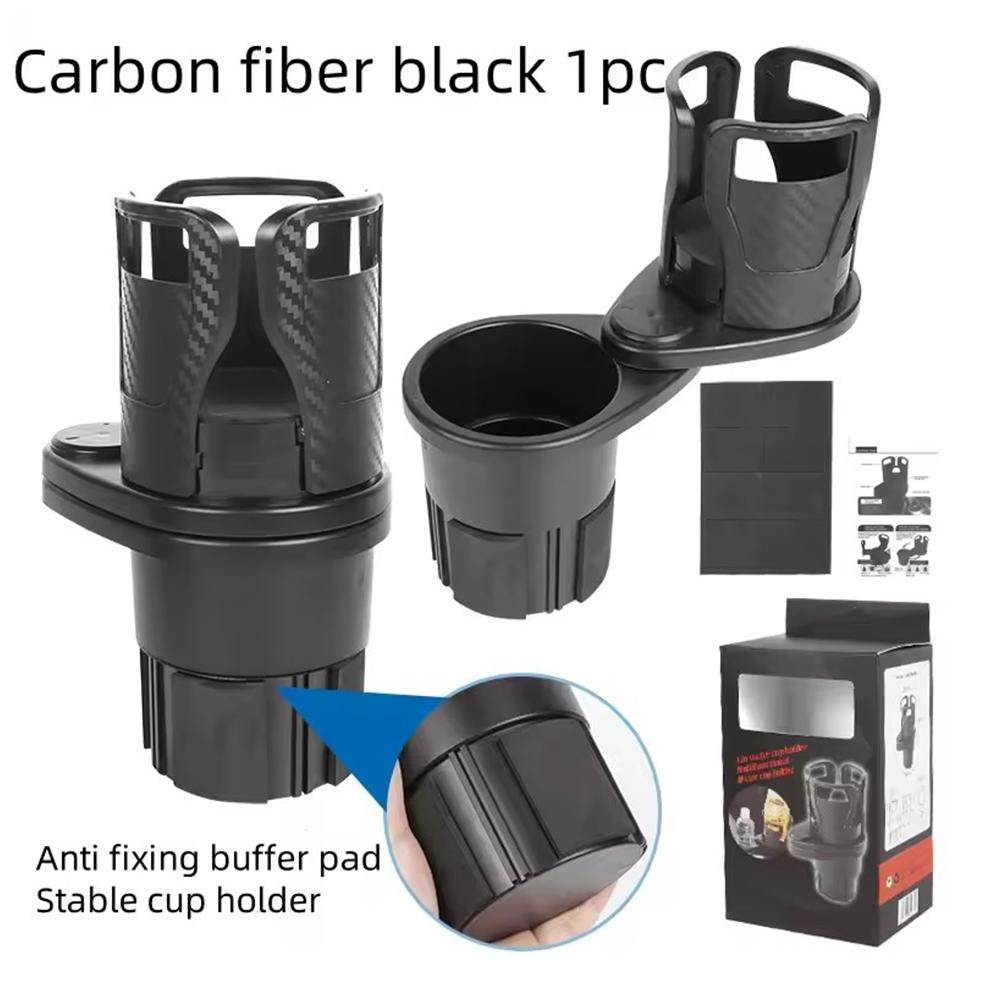 Car Cup Holder Multi Functional Rotating Adjustment Center Console Cup Holder Double Layered Storage Car Beverage Cup Holder